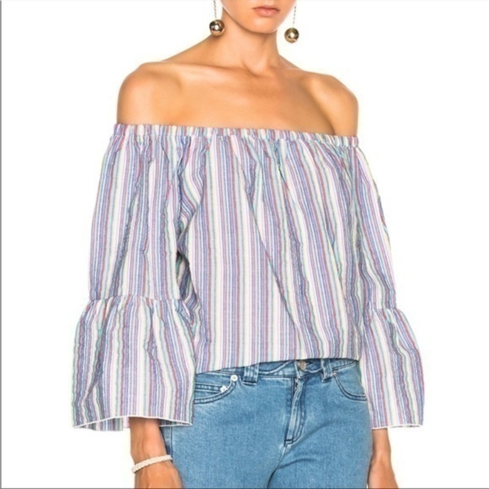 SEE BY CHLOE OFF SHOULDER TOP 38 6